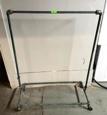 45" X 51" X 27" ROLLING MATERIAL RACK