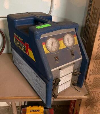 USED Yellow Jacket 95760 Refrigerant Recovery Machine, 1/2 HP, 115 V