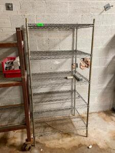 72" METAL SHELVING UNIT