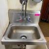 DESCRIPTION: WALL MOUNTED STAINLESS HAND SINK SIZE 15" X 15" LOCATION: KITCHEN QTY: 1