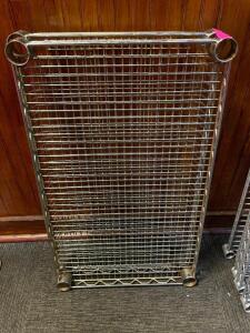 DESCRIPTION: (2) 30" X 18" WIRE SHELVING INSERTS LOCATION: SEATING THIS LOT IS: ONE MONEY QTY: 1
