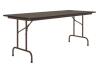 DESCRIPTION: (1) LAMINATE FOLDING TABLE BRAND/MODEL: CORRELL/MWBF3072TF-01 INFORMATION: BROWN/SEE FOR INSPECTION RETAIL$: 156.49 SIZE: 72" X 30"W X 29