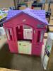 DESCRIPTION: (1) CAPE COTTAGE HOUSE BRAND/MODEL: LITTLE TIKES/485145M INFORMATION: PINK & PURPLE/MAIL SLOT RETAIL$: 124.00 SIZE: 43"L X 35"W X 49"H QT - 3