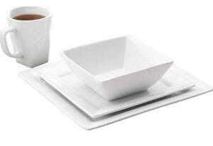 DESCRIPTION: (1) DINNERWARE SET BRAND/MODEL: BETTER HOMES & GARDEN/BH13-036-199-01-COM INFORMATION: WHITE/16-PIECES RETAIL$: 54.95 SIZE: 10.5"DINNER P