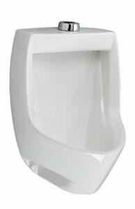 DESCRIPTION: (1) MAYBROOK WALL HUNG URINAL BRAND/MODEL: AMERICAN STANDARD/6581001EC.020 INFORMATION: WHITE/TOP STUD/.13-1 GPF RETAIL$: 132.60 SIZE: 12