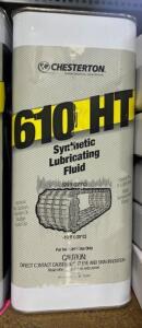 DESCRIPTION: (2) SYNTHETIC LUBRICATING FLUID BRAND/MODEL: CHESTERTON/610HT INFORMATION: TEMP RANGE: -15 TO 520F/SEE FOR INSPECTION SIZE: 1 GAL. QTY: 2