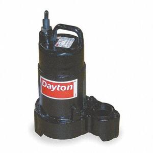 DESCRIPTION: (1) SUBMERSIBLE SUMP PUMP BRAND/MODEL: DAYTON #4HU68 INFORMATION: CAST IRON RETAIL$: $184.47 EA SIZE: 1/3 HP 120V QTY: 1