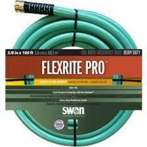 DESCRIPTION: (1) HOSE BRAND/MODEL: FLEXRITE PRO #SNFXP58100 INFORMATION: GREEN RETAIL$: $100.00 EA SIZE: 5/8 X 100 QTY: 1