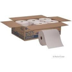 DESCRIPTION: (1) CASE OF (6) ROLLS OF PAPER TOWELS BRAND/MODEL: GEORGIA PACIFIC #4CJ91 RETAIL$: $105.92 EA SIZE: 520 FT PER ROLL QTY: 1