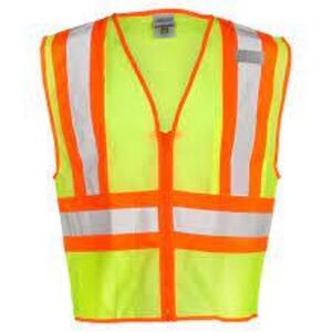 DESCRIPTION: (10) SAFETY VEST BRAND/MODEL: ML KISHIGO #1056 RETAIL$: $10.00 EA SIZE: 4 XL QTY: 10