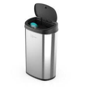 DESCRIPTION: (1) MOTION SENSOR TRASH CAN BRAND/MODEL: MAINSTAYS INFORMATION: STAINLESS RETAIL$: $50.00 EA SIZE: 13.2 GALLON QTY: 1