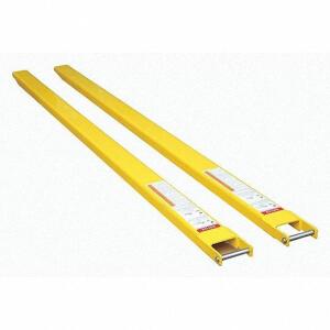 DESCRIPTION: (1) SET OF FORK EXTENSIONS BRAND/MODEL: GRAINGER #35LU48 INFORMATION: YELLOW RETAIL$: 600 SIZE: 108 IN QTY: 1