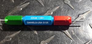 DESCRIPTION: (10) GO/NOGO GAUGES BRAND/MODEL: DANIELS M22520 RETAIL$: $103.21 EACH SIZE: .0390 GO .0440 NO-GO QTY: 10