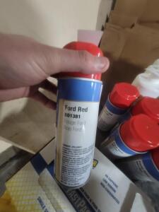 DESCRIPTION: (6) SPRAY PAINT BRAND/MODEL: CLASS C SOLUTIONS GROUP #BD1381 INFORMATION: FORD RED RETAIL$: 8.76 SIZE: 12 OZ QTY: 6