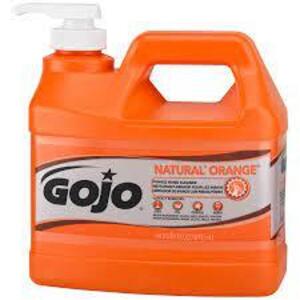 DESCRIPTION: (1) HAND CLEANER BRAND/MODEL: GOJO INFORMATION: NATURAL ORANGE RETAIL$: $23.57 EA SIZE: 64 OZ QTY: 1