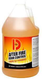 DESCRIPTION: (1) AFTER FIRE ODOR CONTROL LIQUID BRAND/MODEL: BIG D #1202 INFORMATION: FOR USE IN FOGGER MACHINE RETAIL$: $47.49 EA SIZE: 1 GALLON QTY: