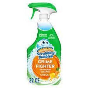 DESCRIPTION: (4) DISINFECTANT RESTROOM CLEANER BRAND/MODEL: SCRUBBING BUBBLES INFORMATION: RAIN SHOWER SCENT RETAIL$: $30.00 TOTAL SIZE: 25 OZ QTY: 4