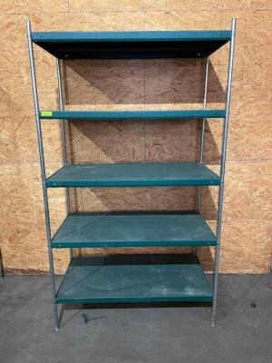 DESCRIPTION: 48" X 24" FIVE TIER METAL SHELF SIZE: 48" X 24" X 78" LOCATION: 7 QTY: 1