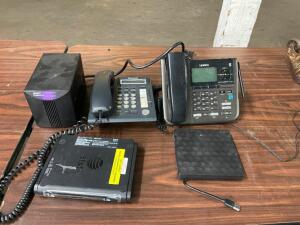 DESCRIPTION: (1) LOT OF ASSORTED ELECTRONICS AND PHONES. LOCATION: 7 THIS LOT IS: ONE MONEY QTY: 1