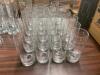 DESCRIPTION: (21) SMALL JUICE GLASSES LOCATION: 7 THIS LOT IS: SOLD BY THE PIECE QTY: 21 - 2