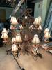 20 LIGHT "ANTIQUE BRONZE" CHANDELIER - 16