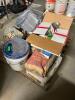 PALLET OF ASSORTED YARD SUPPLIES AND HARDWARE - 4