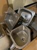 PALLET OF 5 ASSORTED SINKS - 7