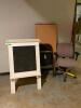 (4) - PC. CHALK/WHITE BOARD AISEL AND CHAIR SET - 2