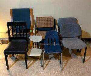 ASSORTED CHAIRS AS SHOWN