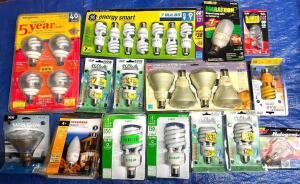 ASSORTED LIGHT BULBS AS SHOWN