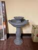 32" X 20" OUTDOOR DECORATIVE BIRD BATH - 3