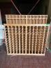 52" X 11" X 52" WOODEN WINE RACK - 2