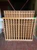 52" X 11" X 52" WOODEN WINE RACK - 3