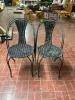 (2) METAL FRAMED PATIO CHAIRS - 2