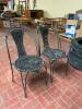 (2) METAL FRAMED PATIO CHAIRS - 3