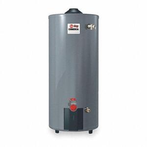 DESCRIPTION: (1) COMMERCIAL GAS WATER HEATER BRAND/MODEL: RHEEM-RUUD 2VRE3 INFORMATION: 75100 BTUH, NATURAL GAS RETAIL$: $2,363.05 SIZE: 75 GALLON QTY