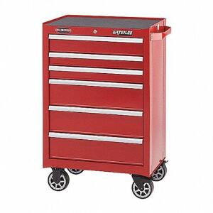 DESCRIPTION: (1) RED, 6 DRAWER ROLLING CABINET BRAND/MODEL: WATERLOO 38NJ60 RETAIL$: $573.75 QTY: 1