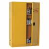 DESCRIPTION: (1) FLAMMABLES SAFETY CABINET BRAND/MODEL: CONDOR 42X501A INFORMATION: 45 GAL 2 SHELVES RETAIL$: $1,002.84 SIZE: 43"x18"x66-1/2" QTY: 1