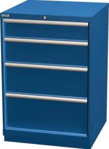 DESCRIPTION: (1) DRAWER CABINET BRAND/MODEL: LISTA/XSH0900-0401BBKA INFORMATION: BRIGHT BLUE/4-DRAWERS RETAIL$: $1,647.00 SIZE: 40-1/4"W X 22-1/2"D X