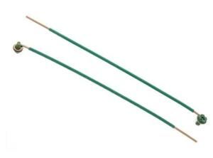 DESCRIPTION: (1) PACK OF (100) GROUNDING PIGTAILS BRAND/MODEL: IDEAL/30-3399 INFORMATION: GREEN/LOOP & SCREW/COOPER RETAIL$: 73.17 PER PK OF 100 SIZE: