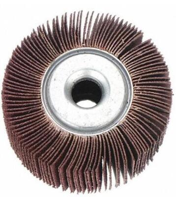 DESCRIPTION: (6) UNMOUNTED FLAP WHEELS BRAND/MODEL: WESTWARD/11N281 INFORMATION: GRIT: 60/ALUMINUM OXIDE RETAIL$: 34.60 EACH SIZE: 3-1/2"DIA X 2"FACE