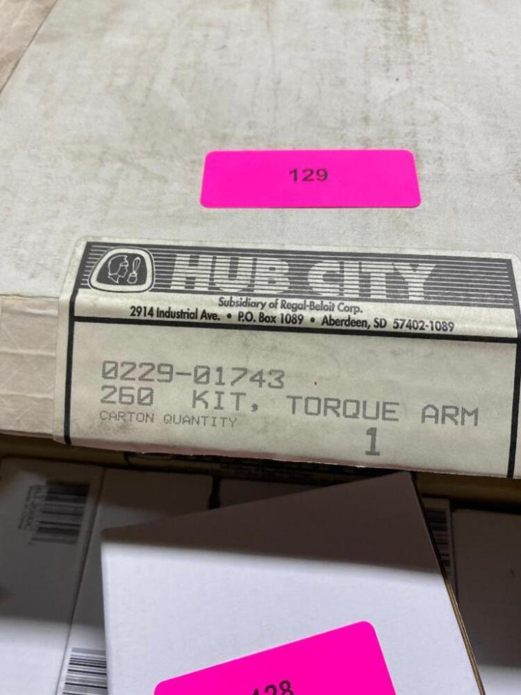 DESCRIPTION: (4) TORQUE ARM KIT BRAND/MODEL: HUB CITY/0229-01913 ...