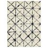 DESCRIPTION: (1) ABSTRACT SHIBORI AREA RUG BRAND/MODEL: GAP HOME/50101 INFORMATION: NAVY & CREAM/MACHINE WOVEN RETAIL$: $99.98 SIZE: 5' X 7' QTY: 1