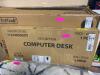 DESCRIPTION: (1) COMPUTER DESK BRAND/MODEL: MAINSTAYS/1121085DOT INFORMATION: BLACK RETAIL$: $50.49 SIZE: LARGE QTY: 1 - 2