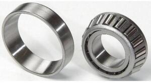 DESCRIPTION: (2) TRANSMISSION TAPER BEARING SET BRAND/MODEL: NATIONAL/KA-11950-Z INFORMATION: SILVER/PREMIUM STEEL RETAIL$: 94.72 EACH SIZE: 2.5"CONE