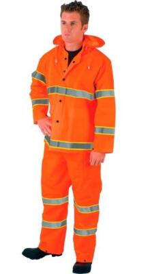 DESCRIPTION: (5) RAIN SUIT BRAND/MODEL: RIVER CITY/2013R INFORMATION: ORANGE, SILVER & LIME/3-PIECE RETAIL$: 60.66 EACH SIZE: SMALL QTY: 5