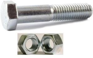 DESCRIPTION: (2) LOTS OF HEX NUT & HEX SCREWS BRAND/MODEL: BRIGHTON BEST/848062,847436 INFORMATION: ZINC PLATED/HEX SCREWS-125 COUNT/HEX NUTS- 450 COU