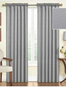 DESCRIPTION: (2) ECLIPSE BLACKOUT CURTAIN PANEL BRAND/MODEL: ECLIPSE INFORMATION: SAMARA GRAY RETAIL$: 35.41 EACH SIZE: 42" X 63" QTY: 2