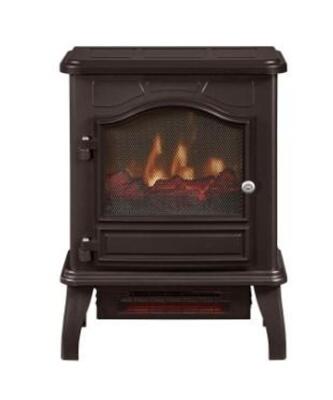 DESCRIPTION: (1) POWERHEAT INFRARED ELECTRIC STOVE HEATER BRAND/MODEL: CHIMNEYFREE/CFI-470-12-02 INFORMATION: 5,200 BTU/BRONZE RETAIL$: $84.00 SIZE: 1