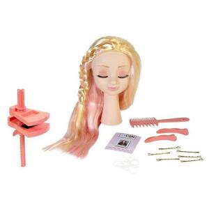 DESCRIPTION: (1) HAIRSTYLE STYLING HEAD DOLL PLAYSET BRAND/MODEL: CUTE GIRLS/70614 INFORMATION: 20-PIECES RETAIL$: $29.97 SIZE: 11"L X 11"W X 5" QTY: